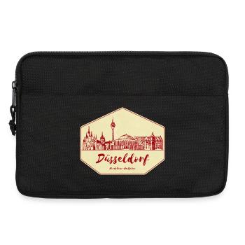 Badge Skyline de Düsseldorf - Sacoche pour ordinateur portable 13 pouces - noir - Devant