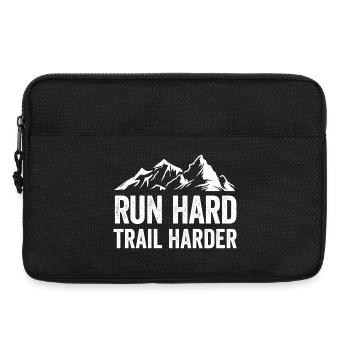 Lauf hart. Härter auf dem Trail. - Laptoptasche 13" - Schwarz - Vorne