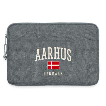 Aarhus Danmark Flag - Laptoptasche 13" - Grau meliert - Vorne