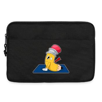 Pencil Yoga Fitness Gymnastics - Laptop bag 13" - black - Front