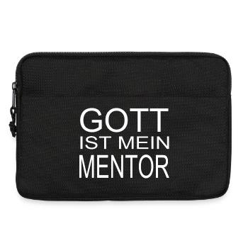 Gott ist mein Mentor - Laptoptasche 13" - Schwarz - Vorne