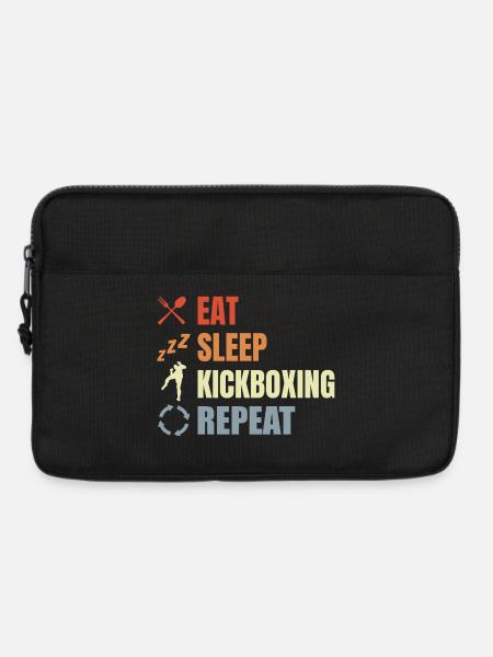 Eat Sleep Kickbox Repeat - Laptoptasche 13" - Schwarz