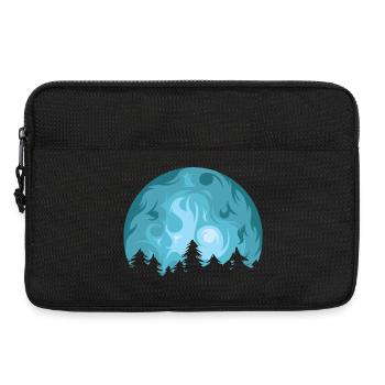 moon, forest, tranquility, relaxation, hiking, nature, symbol - Laptop bag 13" - black - Front