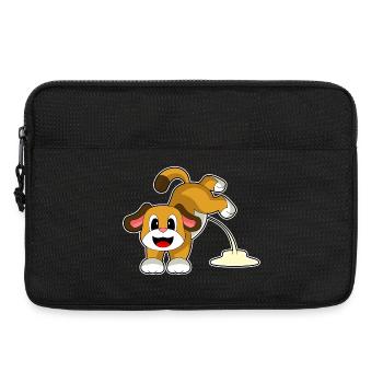 Hund Toilette - Laptoptasche 13" - Schwarz - Vorne