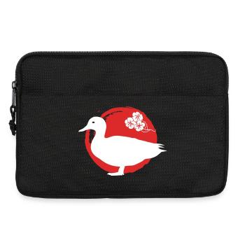 Silhouette De Canard Japonais - Sacoche pour ordinateur portable 13 pouces - noir - Devant