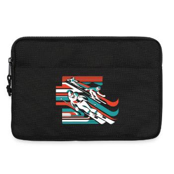 skiing winter sports snow winter - Laptop bag 13" - black - Front