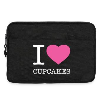 I LOVE CUPCAKES - Laptoptasche 13" - Schwarz - Vorne