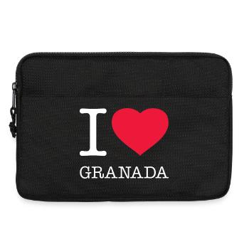 I LOVE GRANADA - Laptop bag 13" - black - Front