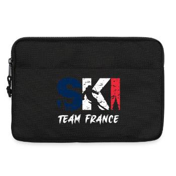 Ski Team Frankreich Emblem - Laptoptasche 13" - Schwarz - Vorne