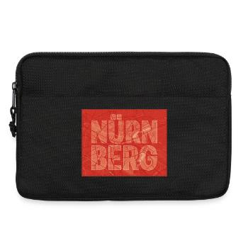 Nuremberg City Map Bold - Laptop bag 13" - black - Front