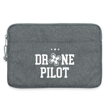 Drone Pilot - Laptop bag 13" - heather grey - Front