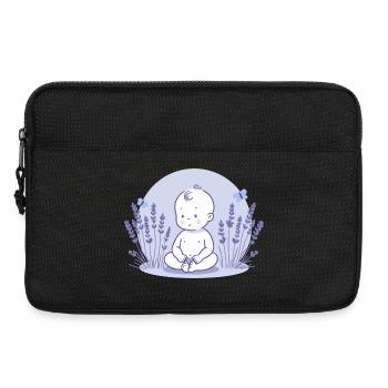 Bébé en lavande - Sacoche pour ordinateur portable 13 pouces - noir - Devant