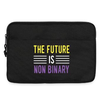 LGBTQ Pride Month - The future is non-binary - Laptop bag 13" - black - Front