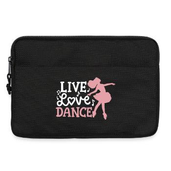Ballett Tanzen Ballerina - Laptoptasche 13" - Schwarz - Vorne