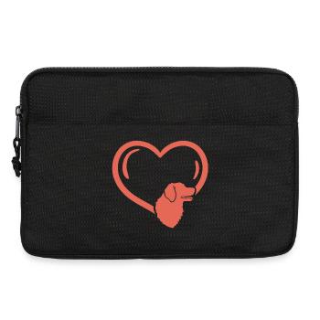 Hundeliebhaber Hundebesitzer - Laptoptasche 13" - Schwarz - Vorne