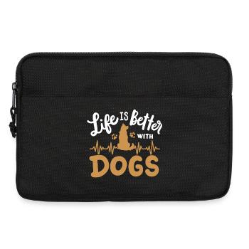 Hundeliebhaber Hundebesitzer - Laptoptasche 13" - Schwarz - Vorne
