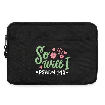 Christlich Glaube Bibelvers - Laptoptasche 13" - Schwarz - Vorne