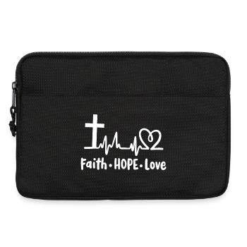 Christlich Glaube Religiös - Laptoptasche 13" - Schwarz - Vorne