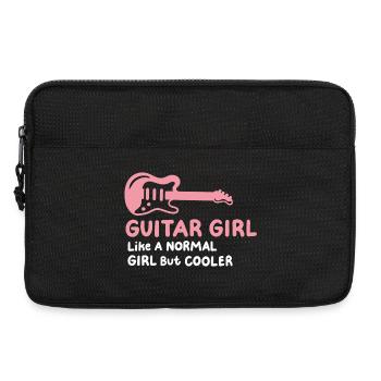 Gitarre Gitarristin - Laptoptasche 13" - Schwarz - Vorne