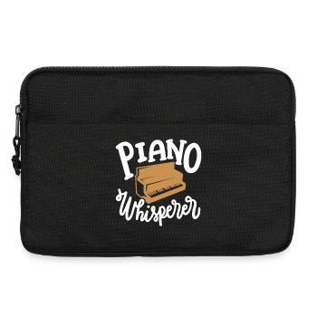 Klavierspieler Pianist - Laptoptasche 13" - Schwarz - Vorne