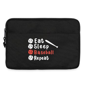 Baseball Baseballspieler - Laptoptasche 13" - Schwarz - Vorne