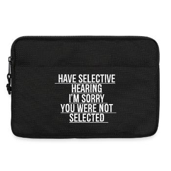 have selective hearing I'm sorry - Laptop bag 13" - black - Front
