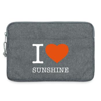 J’AIME LE SOLEIL SOLEIL - Sacoche pour ordinateur portable 13 pouces - gris chiné - Devant