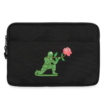 Soldat de la paix - Sacoche pour ordinateur portable 13 pouces - noir - Devant
