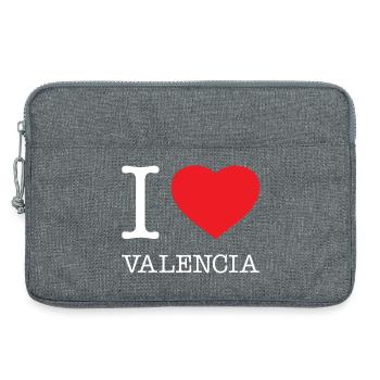 I LOVE VALENCIA - Laptop bag 13" - heather grey - Front