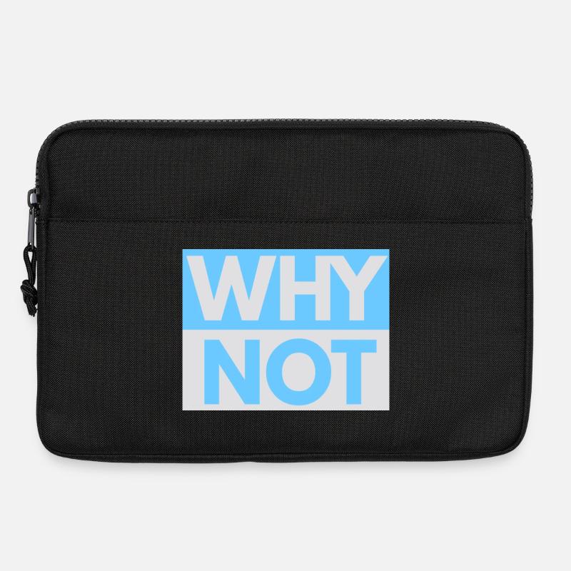 Warum nicht Impressum - Laptoptasche 13" - Schwarz
