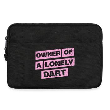Darts Shirt Hoodie Owner of a lonely Dart - Laptoptasche 13" - Schwarz - Vorne