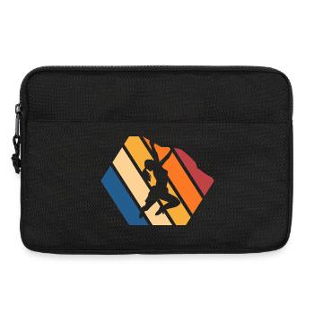 Dynamic Street Dance Silhouette - Laptop bag 13" - black - Front