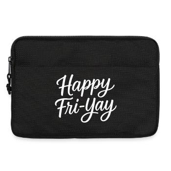 Joyeux vendredi, Yay, Vendredi, Amant, Friyay - Sacoche pour ordinateur portable 13 pouces - noir - Devant