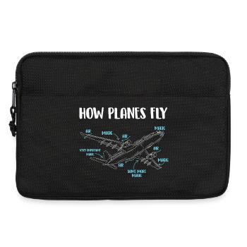 How Planes Fly Bold Aviation Engineer Humor - Laptop bag 13" - black - Front