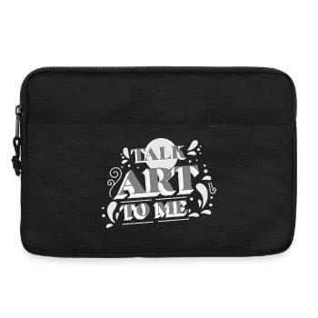 Funny Art Painter Talk Art To Me Drawing - Laptop bag 13" - black - Front