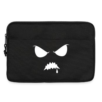 Gruselige Halloween Silhouette Schatten finstere  - Laptoptasche 13" - Schwarz - Vorne