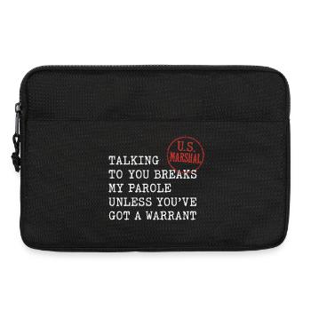 Chemise drôle de forces de l’ordre pour les flics détectives - Sacoche pour ordinateur portable 13 pouces - noir - Devant