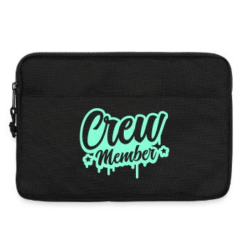 Crew Member Spritz Script - Laptop bag 13" - black - Front