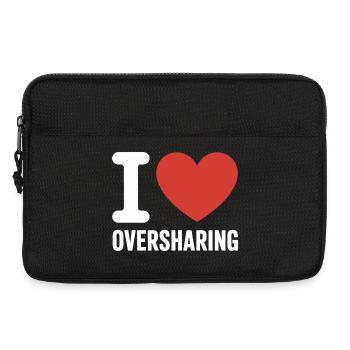 I Love Oversharing Social Media Too Much Info TMI - Laptoptasche 13" - Schwarz - Vorne