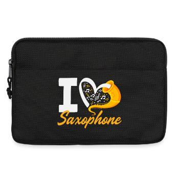 Membre du groupe I Love Saxophone Orchestra - Sacoche pour ordinateur portable 13 pouces - noir - Devant