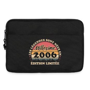 Vintage 2006 Vintage Retro 20-jähriges Jubiläum - Laptoptasche 13" - Schwarz - Vorne