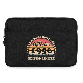 Vintage 1956 Vintage Retro Anniversary 70 Years - Laptop bag 13" - black - Front