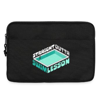 Schwimmlehrer Straight Outta Swim Lesson - Laptoptasche 13" - Schwarz - Vorne