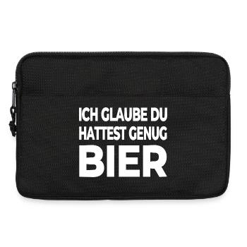 Bier - Laptoptasche 13" - Schwarz - Vorne