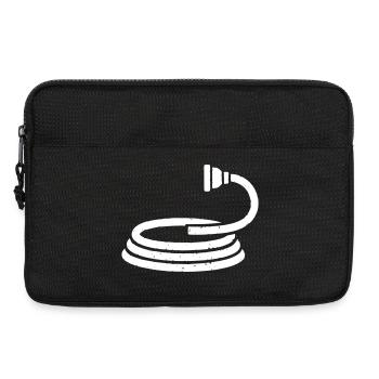 Fire Hose Water Garden Vector - Laptop bag 13" - black - Front