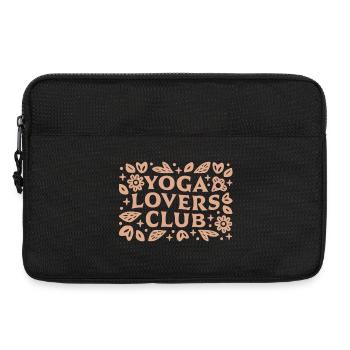 Club de groupe des amateurs de yoga esthétique beige - Sacoche pour ordinateur portable 13 pouces - noir - Devant