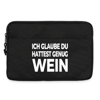 Wein - Laptoptasche 13" - Schwarz - Vorne
