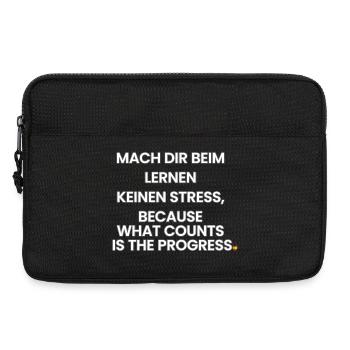 Deutsch-Englisch-Reim 1 (Ver. A) - Laptoptasche 13" - Schwarz - Vorne