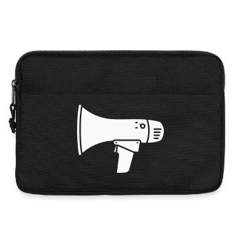 Ultras de démonstration bruyante du mégaphone - Sacoche pour ordinateur portable 13 pouces - noir - Devant