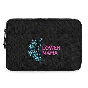 Lion Mom Proud Lioness Flowers - Laptop bag 13" - black - Front